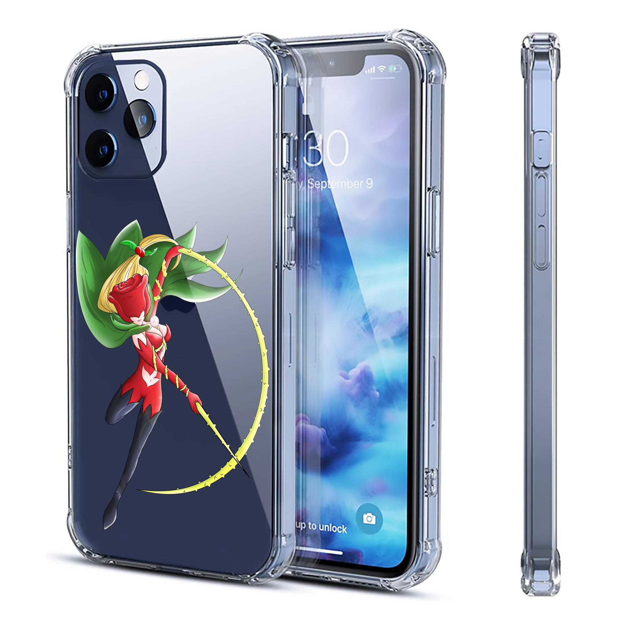 （画像用） Digimon デジタルモンスター/デジモン 【iPhone 12シリーズ対応】透明スマホケース（クリアソフトケース）